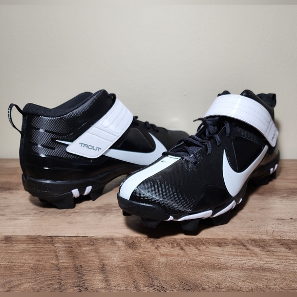 Nike Force Trout 7 Keystone Black White Baseball Cleats CT0831-005 Men's Size 13 - Picture 3 of 11